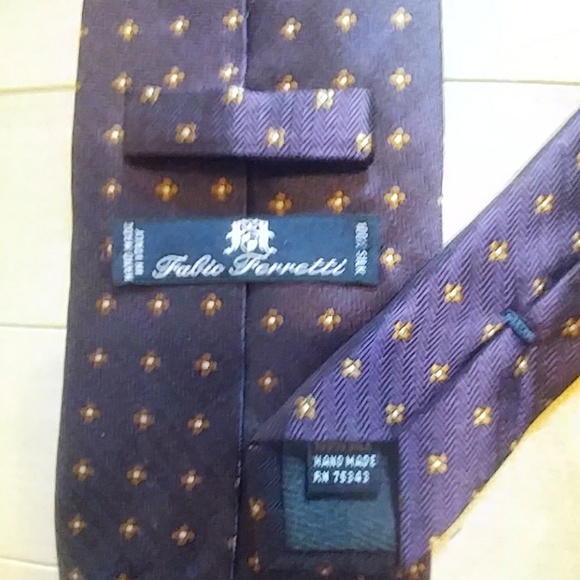 Fabio Ferretti Handmade in Italy Silk Tie. NWOT - Picture 7 of 8